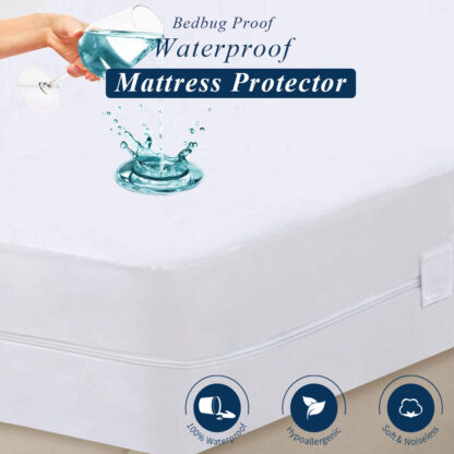 Zippered Bed Bug Waterproof Mattress Protector - Image 2